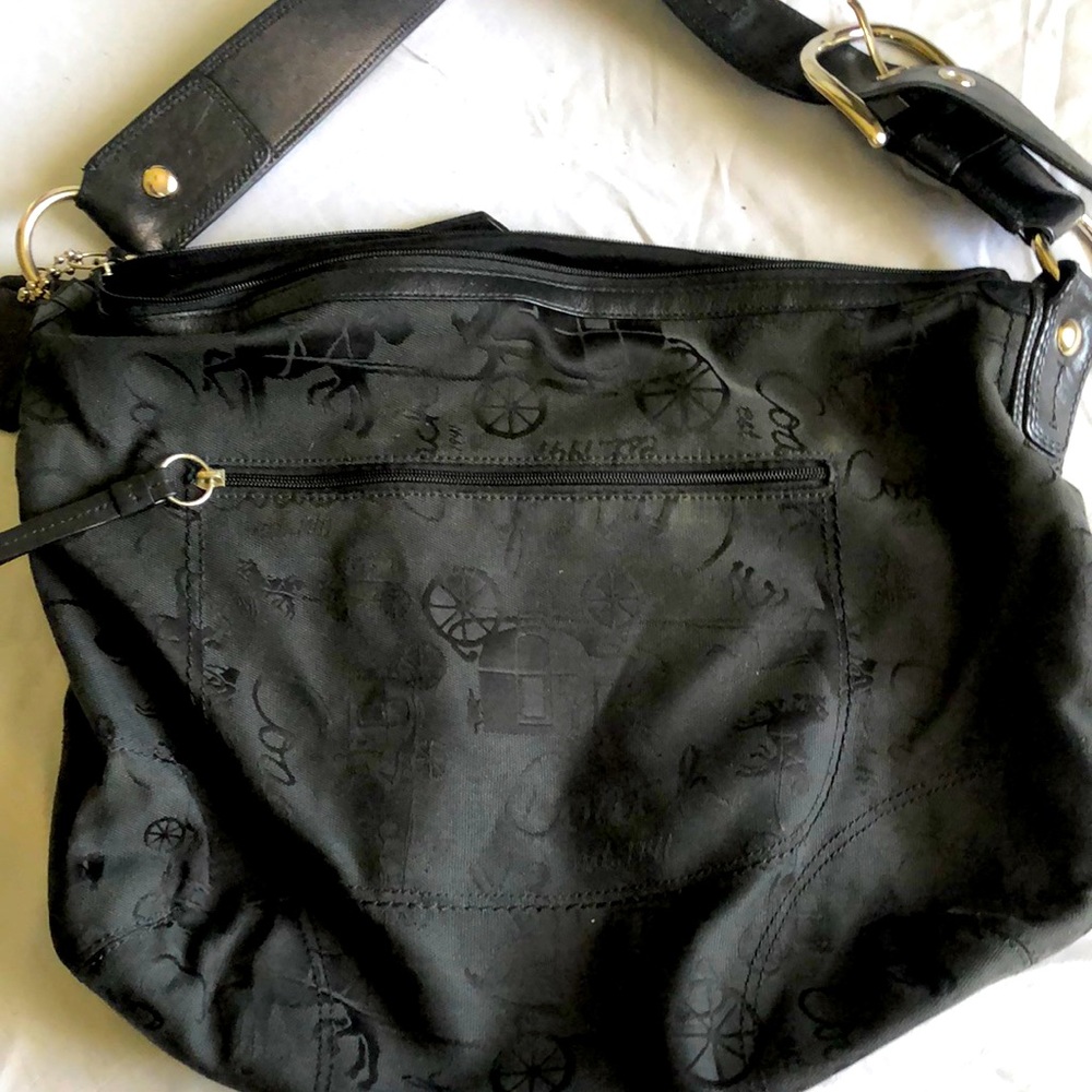 Coach Ashley handbag flat